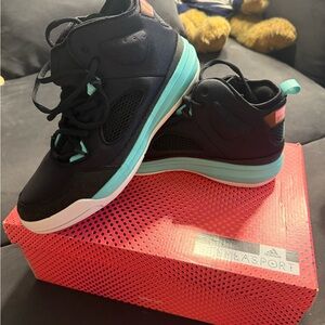 Adidas Stella McCartney women’s  Black and Teal Sneakers 7.5 us